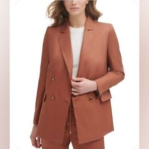 NWT DKNY Rust Double Breasted Blazer